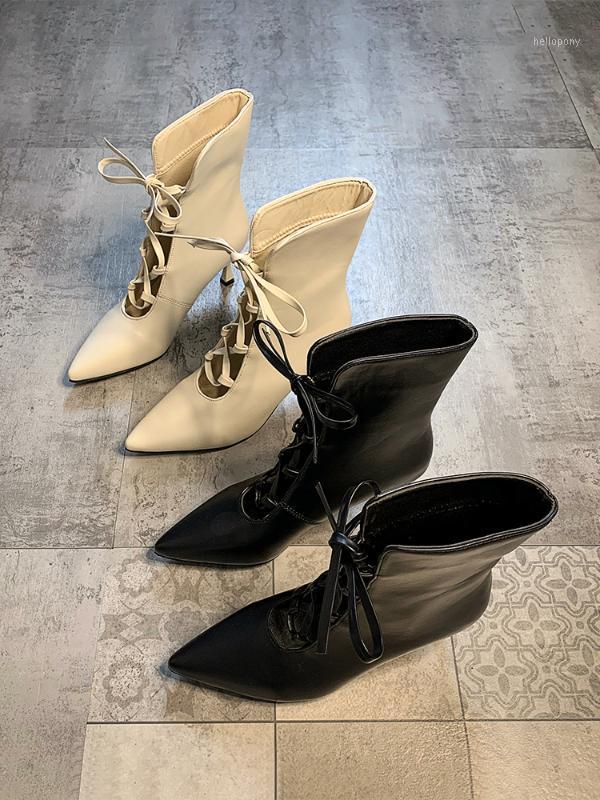 Women's boots ankle boots 2020 autumn new hollow breathable lace-up fashion high heel1, White
Women's boots ankle boots 2020 autumn new hollow breathable lace-up fashion high heel1, White