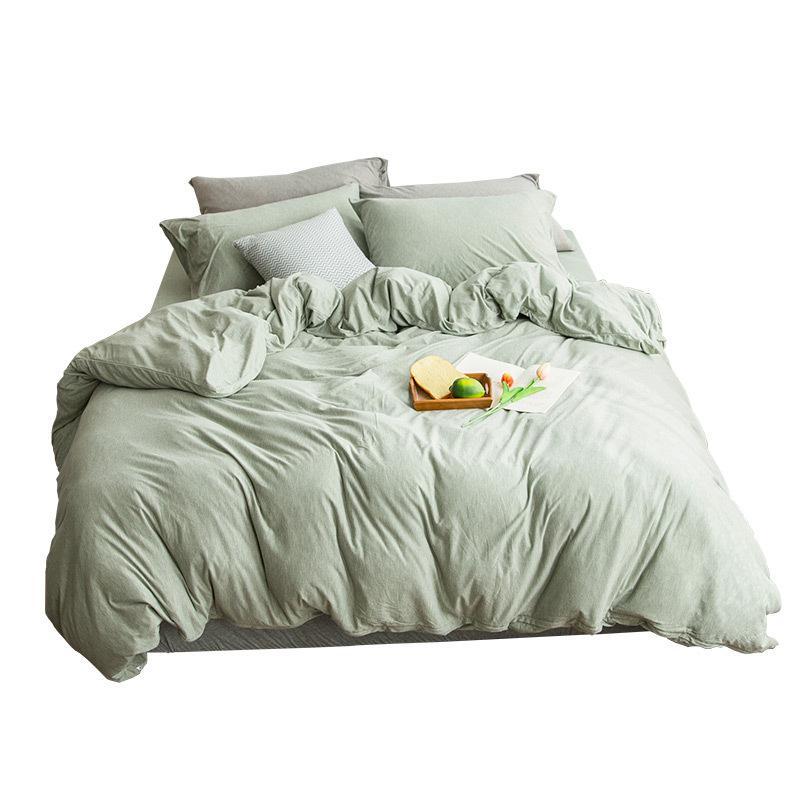 Junwell New Fiber Jersey Warm Winter Duvet Cover Set Yarn Dyed Fabric Quilt Cover Japanese Style Simple Design, Green
Junwell New Fiber Jersey Warm Winter Duvet Cover Set Yarn Dyed Fabric Quilt Cover Japanese Style Simple Design, Green