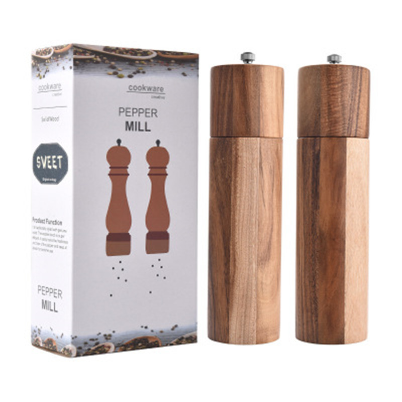 2021 New Handheld Seasoning Wood Pepper Mill Set Bbq Tools Wooden Mills Grinder Spice Milling Machine Cooking 1pzt
2021 New Handheld Seasoning Wood Pepper Mill Set Bbq Tools Wooden Mills Grinder Spice Milling Machine Cooking 1pzt