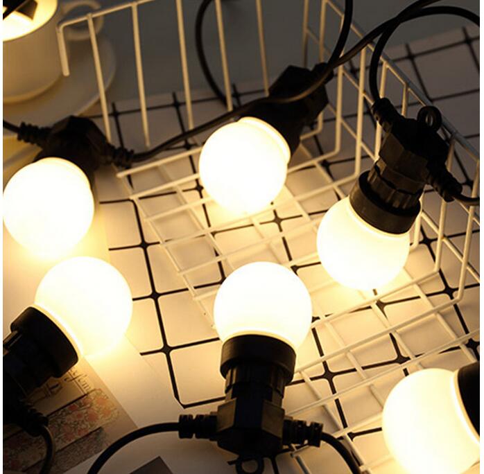 IP65 LED Globe G50 Multicolor Bulb String Connectable Outdoor Colorful String Lights Wedding Christmas Party Decor Fairy Garland