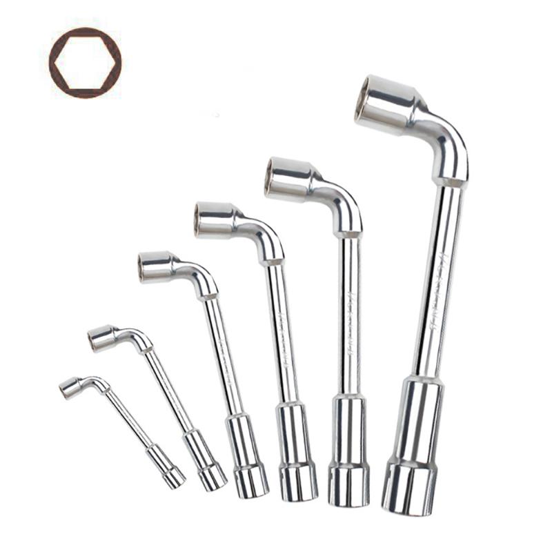 Pipe Socket Wrench L-shaped Perforated Elbow Auto Repair Tool 7-shaped Hexagonal Double-Head Casing Wrench 8mm 10mm ~ 19mm
Pipe Socket Wrench L-shaped Perforated Elbow Auto Repair Tool 7-shaped Hexagonal Double-Head Casing Wrench 8mm 10mm ~ 19mm