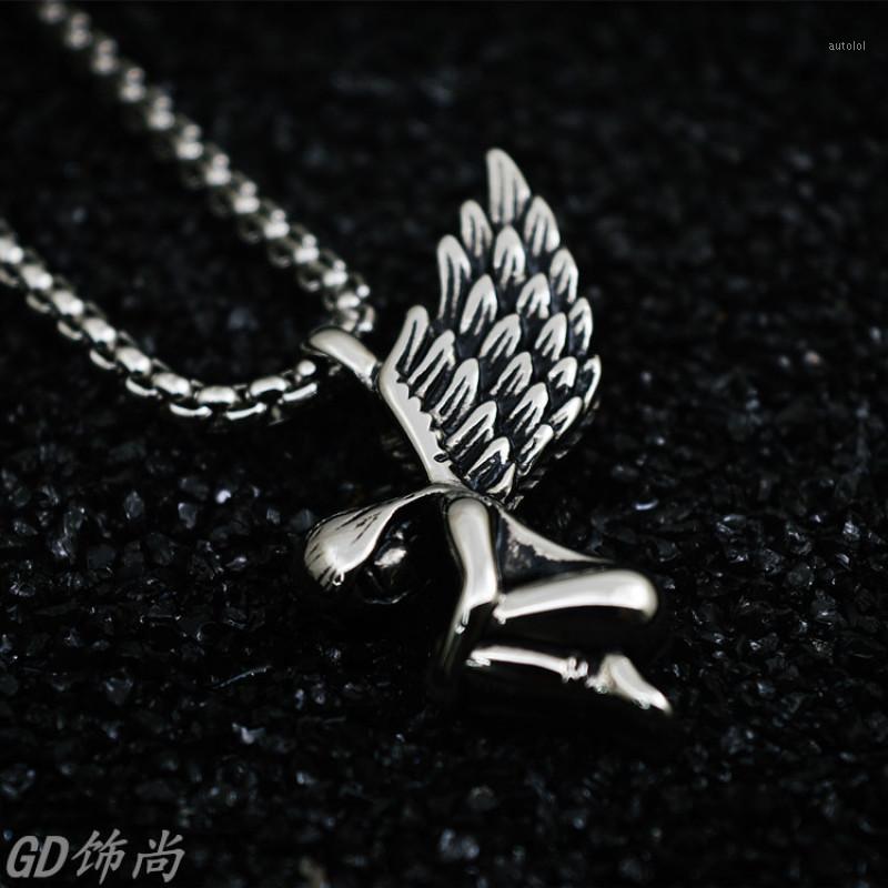 Vintage Stainless Steel Chain Trendy Angel Wing Necklace for Women Unisex Jewelry New Punk Necklaces Men1
Vintage Stainless Steel Chain Trendy Angel Wing Necklace for Women Unisex Jewelry New Punk Necklaces Men1
