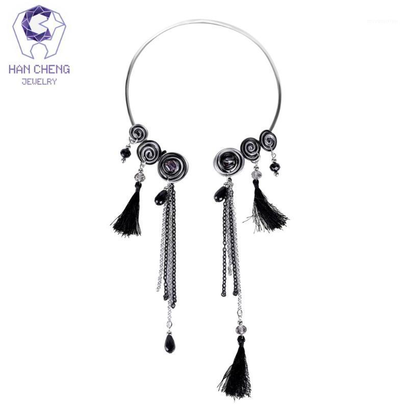 HanCheng New Fashion Handmade Tassel Chain Rhinestone Crystal Choker Necklace Women Necklaces Statement collar jewelry bijoux1
HanCheng New Fashion Handmade Tassel Chain Rhinestone Crystal Choker Necklace Women Necklaces Statement collar jewelry bijoux1
