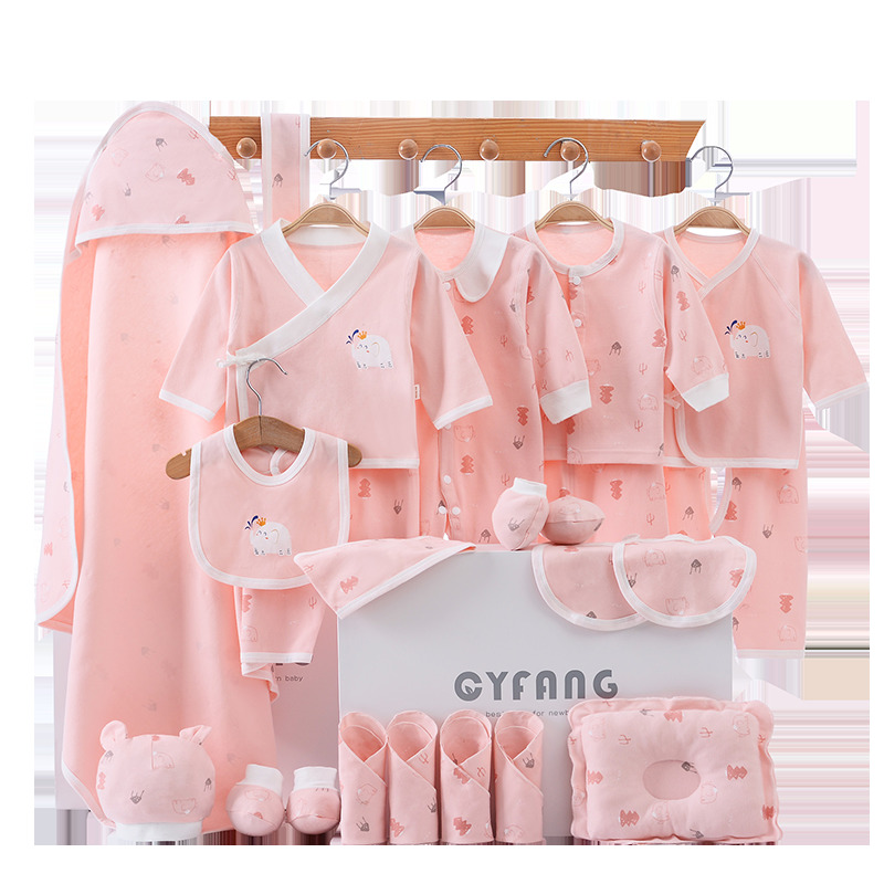 Newborn Clothes Outfits Baby Cotton Infant Clothing Suit Print NewBorn Boys Underwear Set Y1105