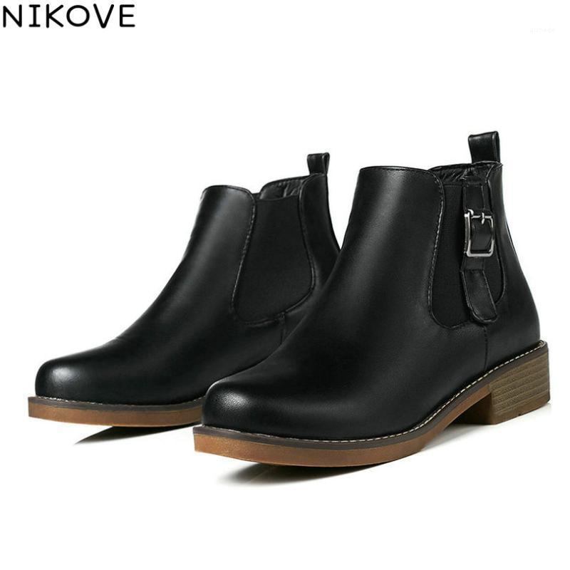 NIKOVE 2020 Women Ankle Boots Simple And Fashion Style For Girls PU Leather Black Apricot Brown Women Boots Size 30-431
NIKOVE 2020 Women Ankle Boots Simple And Fashion Style For Girls PU Leather Black Apricot Brown Women Boots Size 30-431