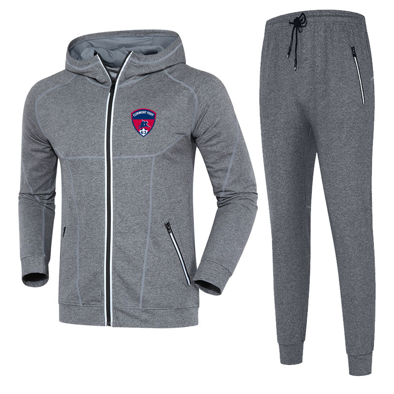 Clermont Foot 2020 jacket football training suit long men's casual autumn and winter wear men's sports running wear training suit, Gray
Clermont Foot 2020 jacket football training suit long men's casual autumn and winter wear men's sports running wear training suit, Gray