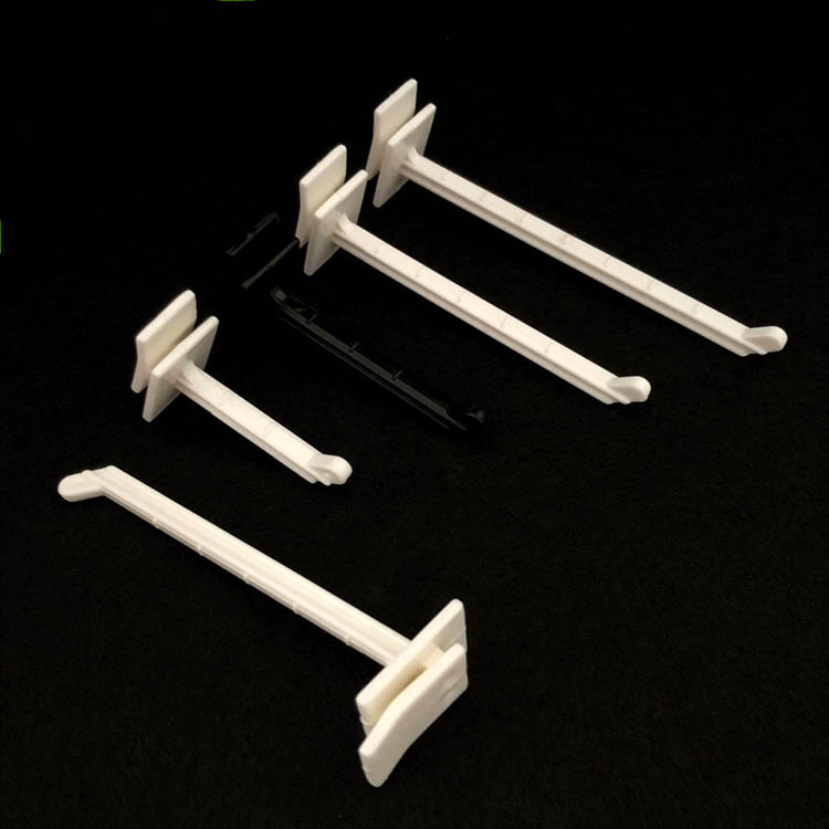 Merchandiser Supermarket Plastic Paper Cardboard Display Hanger Slatwall Hook