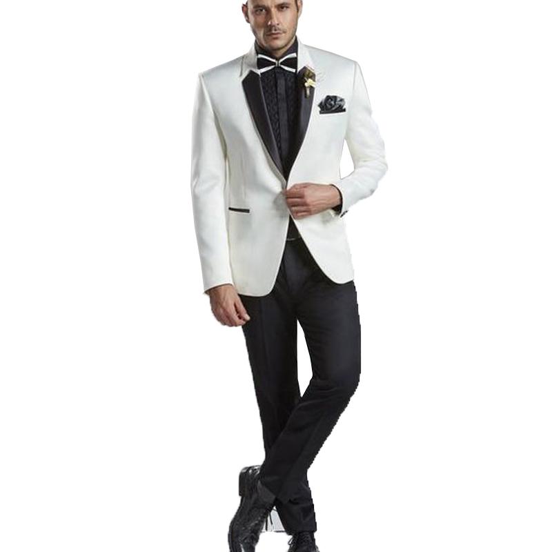 White Jacket 2 Pieces Cusotm Made Groom Suits Wedding Tuxedos Suits Men's for Wedding Jacket+Pants Business Formal Suit, Beige
White Jacket 2 Pieces Cusotm Made Groom Suits Wedding Tuxedos Suits Men's for Wedding Jacket+Pants Business Formal Suit, Beige