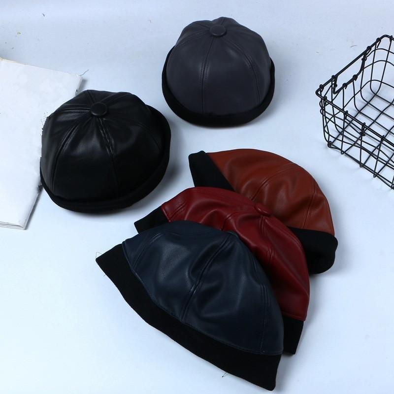 Men Women Autumn Winter PU Leather Skullcap Casual Docker Sailor Cap Brimless Hat Solid Color YLM8004
Men Women Autumn Winter PU Leather Skullcap Casual Docker Sailor Cap Brimless Hat Solid Color YLM8004