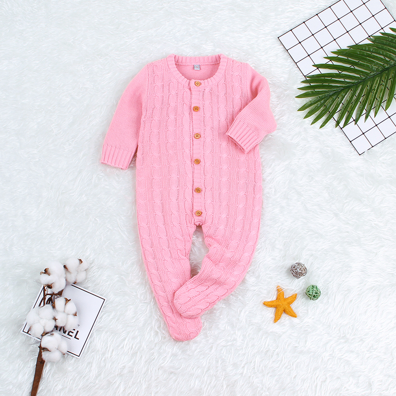 Newborn Props Clothes Hood Footed Rompers Baby Boy Costume Knit Outfit Infant Boys Girls Romper Photography 0-24M C0126