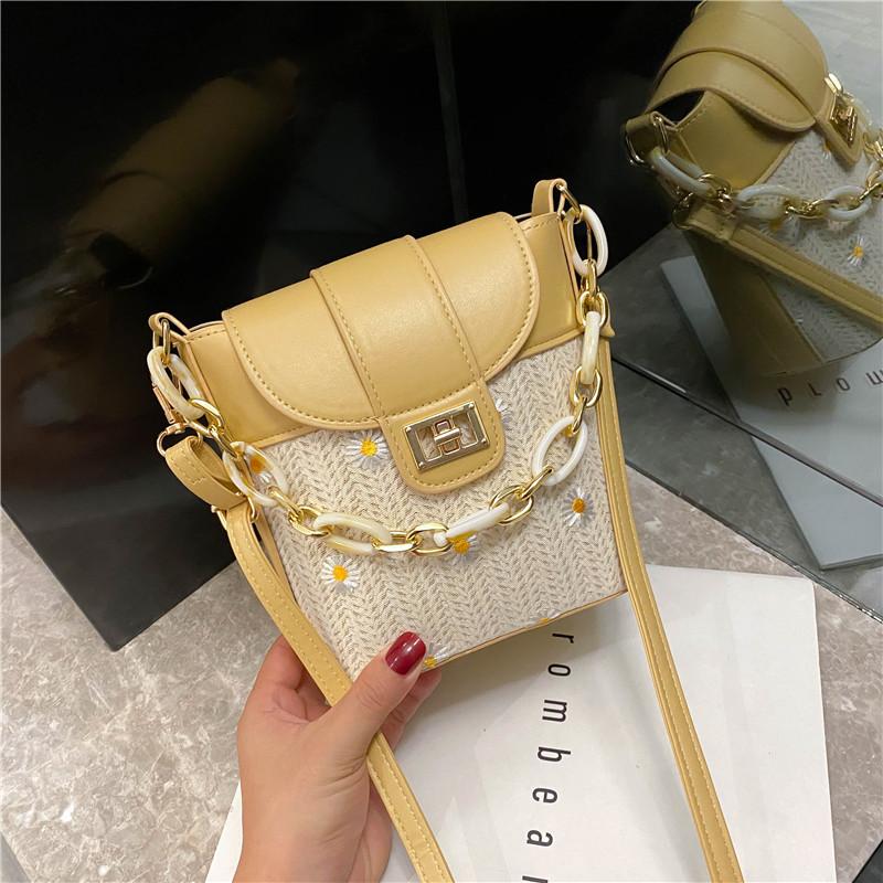 Women's Bag Summer Small New Trendy All-Match Messenger Simple Fresh Shoulder Straw-Weaved Bucket clutch bags for women Bucket, White
Women's Bag Summer Small New Trendy All-Match Messenger Simple Fresh Shoulder Straw-Weaved Bucket clutch bags for women Bucket, White