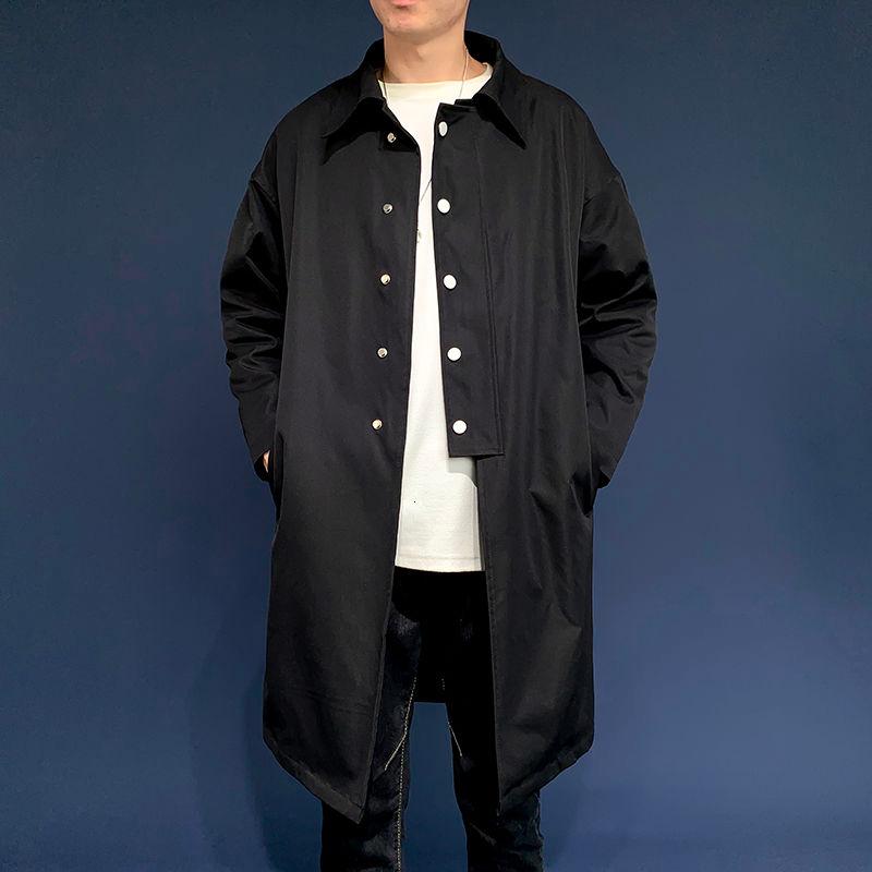 2020 Autumn And Winter New Youth Popular Solid Color Loose Mid-length Windbreaker Fashion Casual Single-breasted Top -3XL, Black
2020 Autumn And Winter New Youth Popular Solid Color Loose Mid-length Windbreaker Fashion Casual Single-breasted Top -3XL, Black