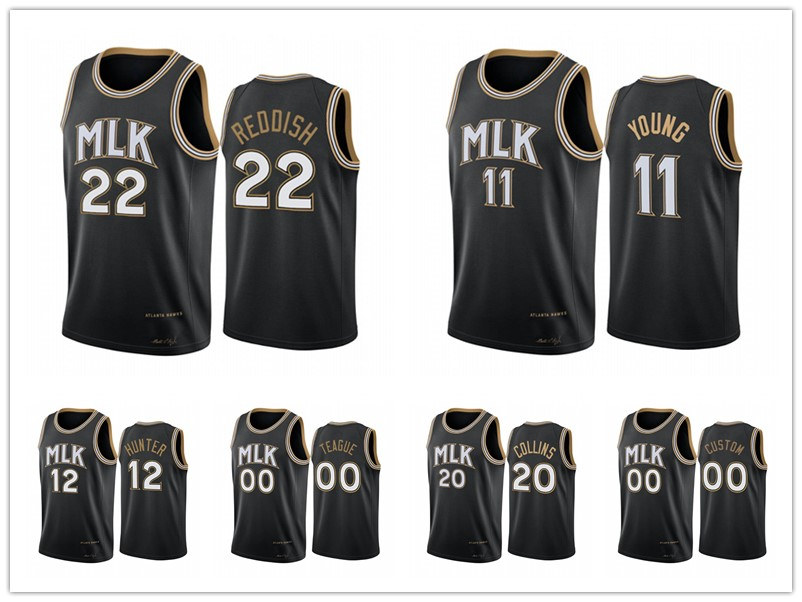Atlanta Hawks MEN Trae Young Cam Reddish 2020-21 Reddish MLK City basketball Jersey honor Dr. King, Black
Atlanta Hawks MEN Trae Young Cam Reddish 2020-21 Reddish MLK City basketball Jersey honor Dr. King, Black
