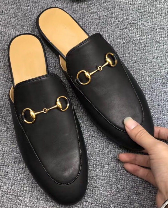 3designer genuine leather loafers fur muller slipper with buckle fashion women princetown ladies casual fur mules flats new free, Black
3designer genuine leather loafers fur muller slipper with buckle fashion women princetown ladies casual fur mules flats new free, Black