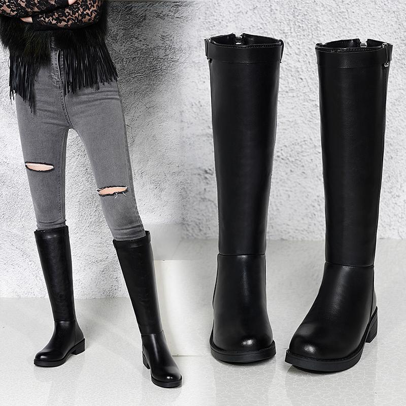 The new autumn/winter 2020 skinny boot with a high-top British style with a chunky back zipper1, Black
The new autumn/winter 2020 skinny boot with a high-top British style with a chunky back zipper1, Black