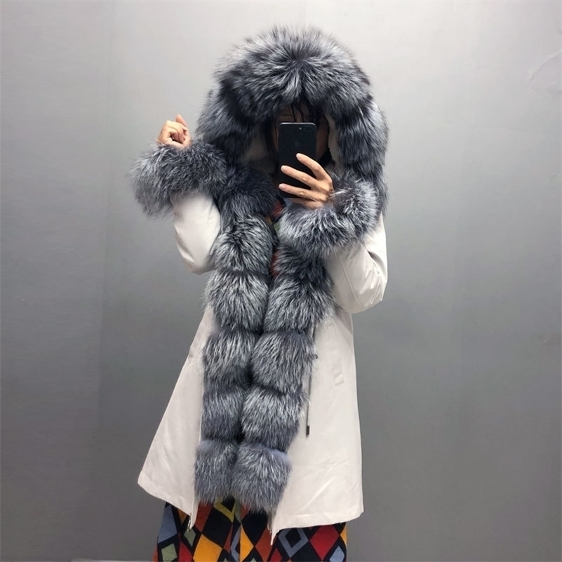 Womens jackets Fox collar hooded parka, Real rabbit fur lining warm winter coat QD.YISHANG 201103
Womens jackets Fox collar hooded parka, Real rabbit fur lining warm winter coat QD.YISHANG 201103