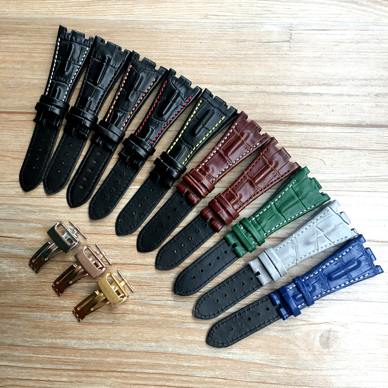 watch strap Black Blue Gray Green Brown With Stitches Genuine Leather Watch Band Bracelet with steel deployment buckle For AOP strap 28mm
watch strap Black Blue Gray Green Brown With Stitches Genuine Leather Watch Band Bracelet with steel deployment buckle For AOP strap 28mm