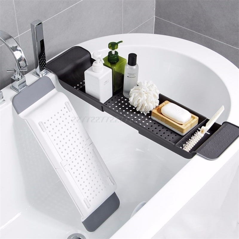 Tub Bathtub Shelf Caddy Shower Expandable Holder Rack Storage Tray Over Bath Multifunctional Organizer A10 19 Dropship T200413
Tub Bathtub Shelf Caddy Shower Expandable Holder Rack Storage Tray Over Bath Multifunctional Organizer A10 19 Dropship T200413