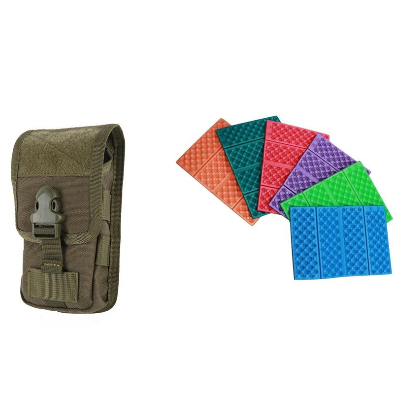 Hunting Bag Phone Holder Sport Waist Belt Case Green with 6PCS Outdoor Lightweight Honeycomb XPE Foam Folding Cushion, Multicolor
Hunting Bag Phone Holder Sport Waist Belt Case Green with 6PCS Outdoor Lightweight Honeycomb XPE Foam Folding Cushion, Multicolor