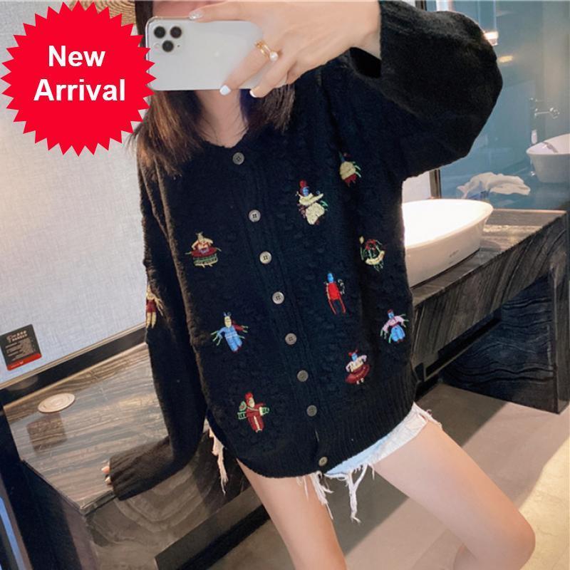 New Mode 2021 Luxury of Vintage Loose New Autumn Embroidered Around the Neck Long Sleeve Sweet Cardigan Sweater Jacket Clothes 3I6M, Beige
New Mode 2021 Luxury of Vintage Loose New Autumn Embroidered Around the Neck Long Sleeve Sweet Cardigan Sweater Jacket Clothes 3I6M, Beige