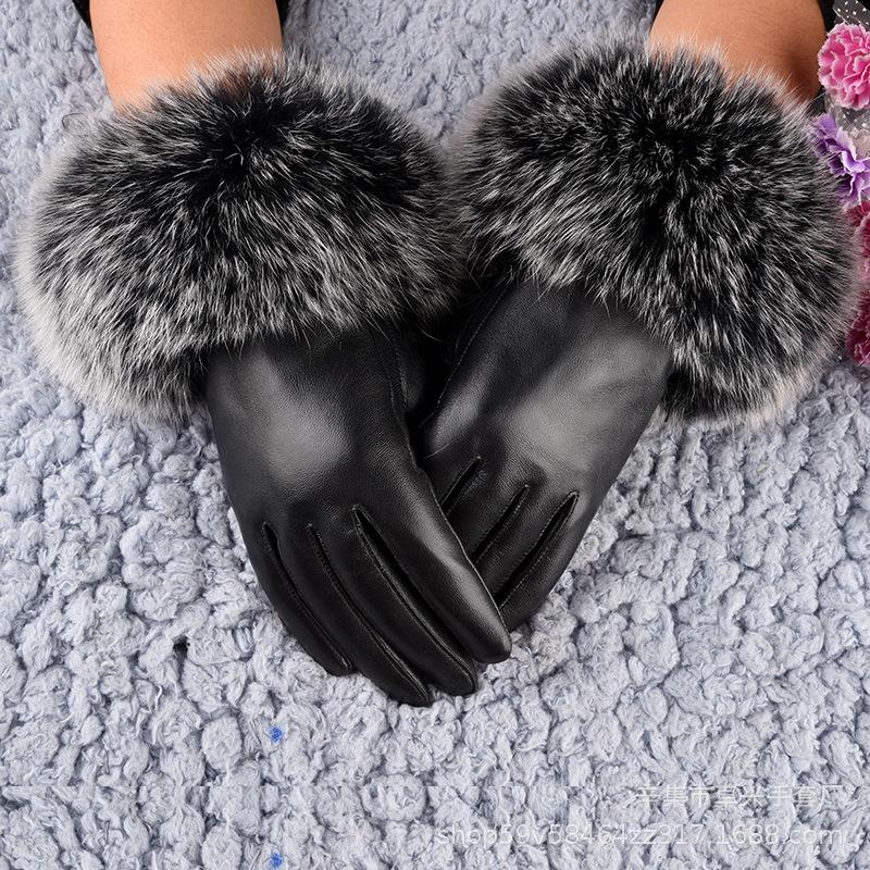 Five Fingers Gloves 2021 Winter Women's Leather Mouth Korean Fashion Sheepskin Thermal Large Fur Style With Fleece
Five Fingers Gloves 2021 Winter Women's Leather Mouth Korean Fashion Sheepskin Thermal Large Fur Style With Fleece