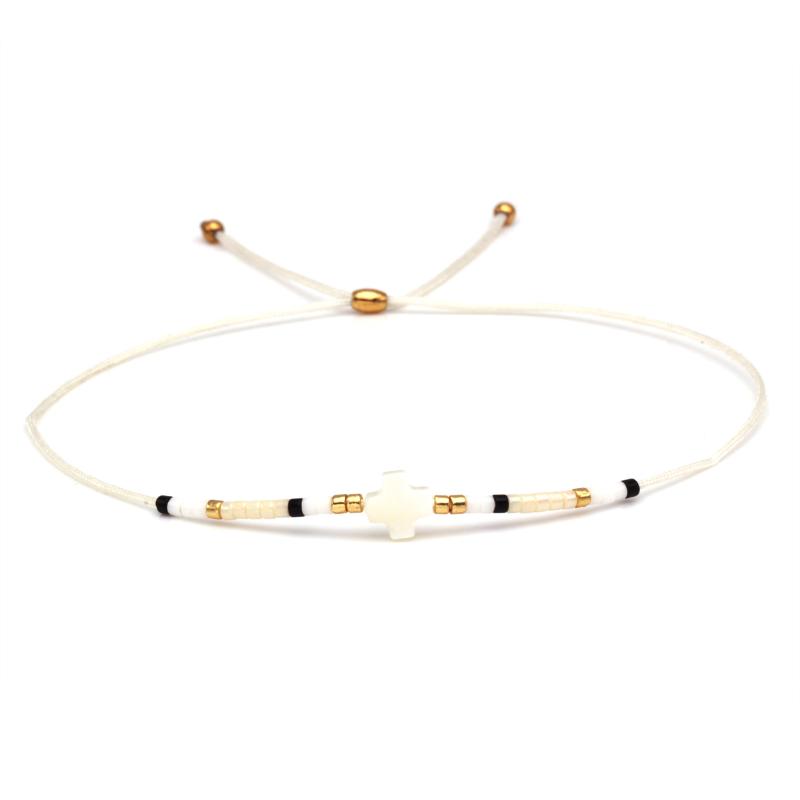Mini White Shells Cross Stainless steel Ends Miyuki Glass Beads Short Bracelet Women Men Beige White Black Mix Color Jewelry Her
Mini White Shells Cross Stainless steel Ends Miyuki Glass Beads Short Bracelet Women Men Beige White Black Mix Color Jewelry Her
