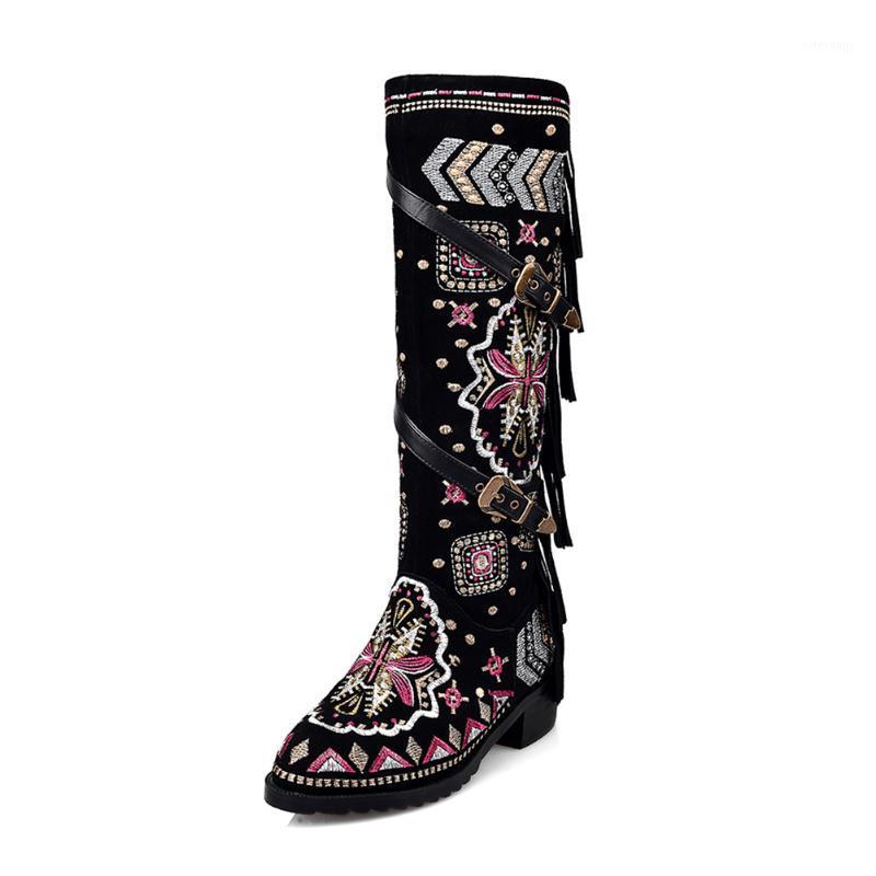 Lapolaka Hot Sale 2020 Chunky Heels Tassled Cool Women's Boots Female Side Zipper Embroidered Belt Buckle Cool Boots Woman1, Black
Lapolaka Hot Sale 2020 Chunky Heels Tassled Cool Women's Boots Female Side Zipper Embroidered Belt Buckle Cool Boots Woman1, Black