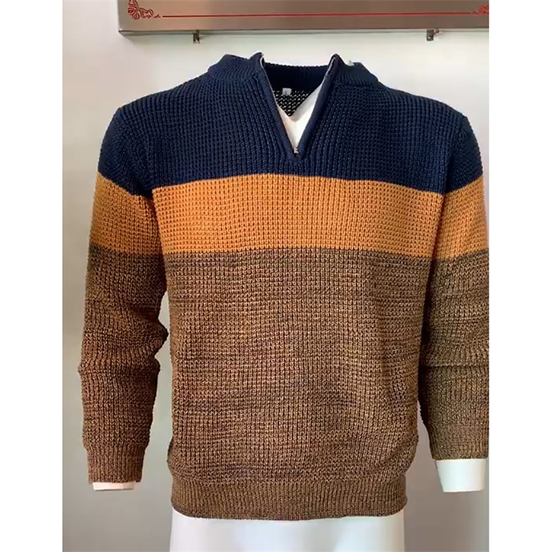 Color Bock Men Knitted Sweater Autumn Winter Warm Pullover Jumper Plus Size Long Sleeve Casual Oversize Man Knitwear Tops 201203, Turquoise
Color Bock Men Knitted Sweater Autumn Winter Warm Pullover Jumper Plus Size Long Sleeve Casual Oversize Man Knitwear Tops 201203, Turquoise