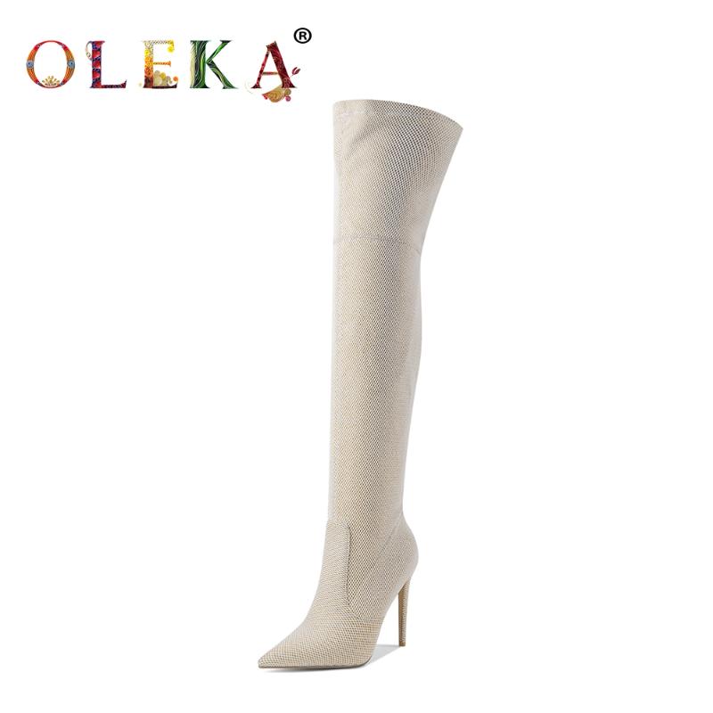 OLEKA Sexy Style Women Ankle Boots Over-the-knee New Thin Heels Totem Basic Warm Short Plush Sexy Boots Winter Pointed Toe AS556, Black
OLEKA Sexy Style Women Ankle Boots Over-the-knee New Thin Heels Totem Basic Warm Short Plush Sexy Boots Winter Pointed Toe AS556, Black