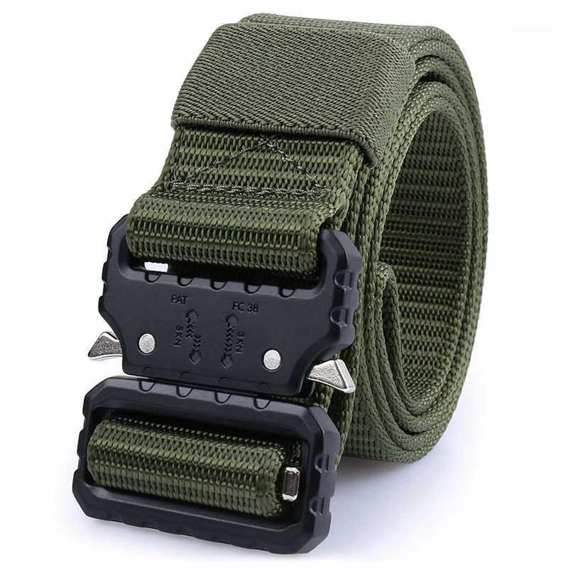 Tactical Belt Belt Army Combat Training Outdoor Hunting Adjustable High Quality Nylon Security Accessories1, 2 khaki hook
Tactical Belt Belt Army Combat Training Outdoor Hunting Adjustable High Quality Nylon Security Accessories1, 2 khaki hook