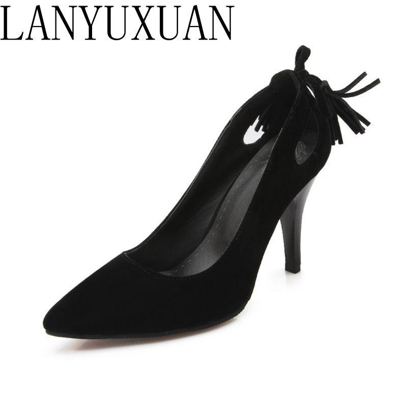 Big size 34-52 Shoes Woman 2020 New Arrival Wedding ladies high heel shoes Fashion Sweet Dress pointed toe Women Pumps E-8, Black
Big size 34-52 Shoes Woman 2020 New Arrival Wedding ladies high heel shoes Fashion Sweet Dress pointed toe Women Pumps E-8, Black