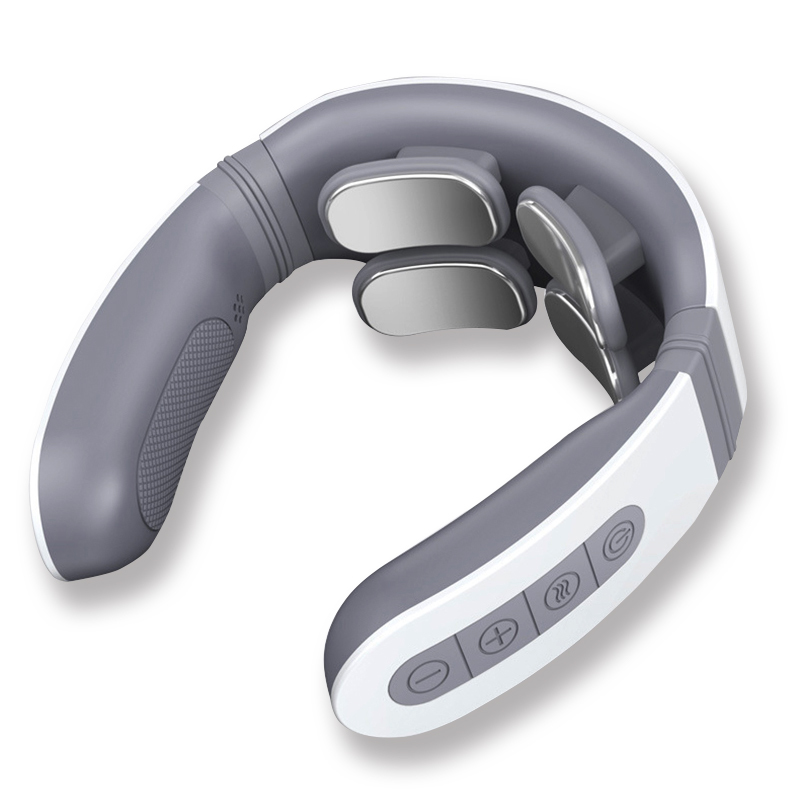Neck Massager Four Heads Smart Electric Neck Massage Health Care Shoulder Relaxation Relieve Stress Fatigue Pain Relief Tool 201104