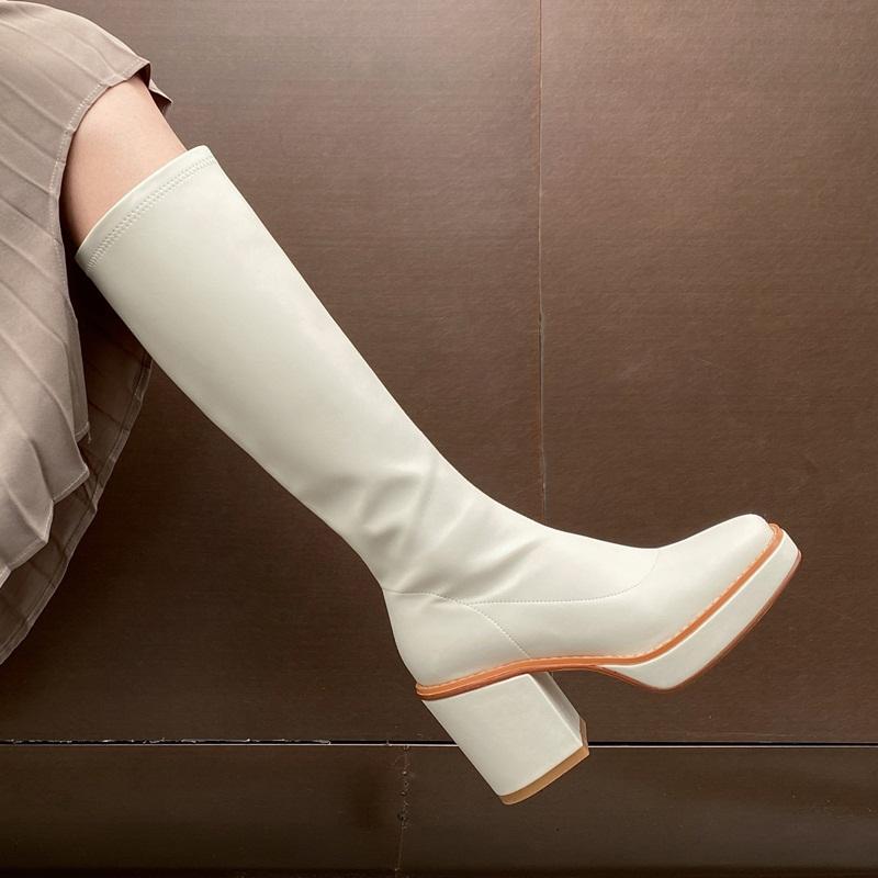 Fashion Autumn Winter Warm Knee High Boots Shoes Woman Sexy High Heels Black Zipper Platform Dress Party Pumps Big Size 34-43, Beige
Fashion Autumn Winter Warm Knee High Boots Shoes Woman Sexy High Heels Black Zipper Platform Dress Party Pumps Big Size 34-43, Beige
