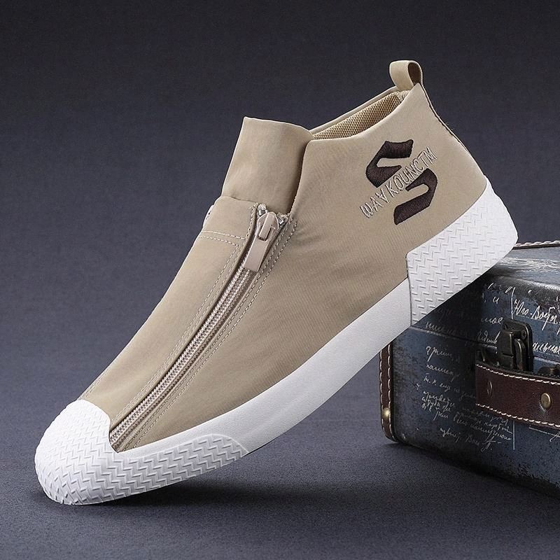 Quality Men Canvas Sneakers Fashion Double-row Zipper Design Loafers Comfortable Flats Shoes Casual Men Breathable Walking Shoes #qv44
Quality Men Canvas Sneakers Fashion Double-row Zipper Design Loafers Comfortable Flats Shoes Casual Men Breathable Walking Shoes #qv44