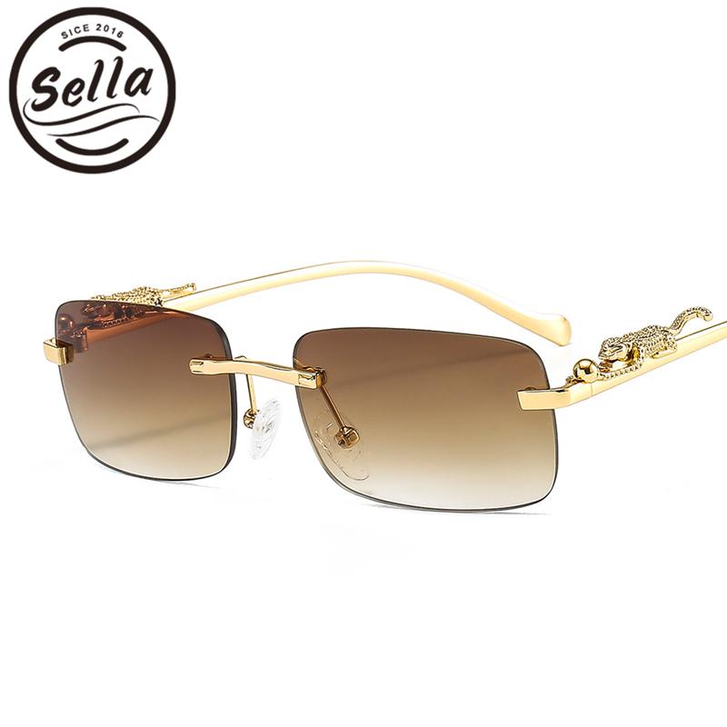 Sella 2021 New Arrival Fashion Men Women Classic Square Sunglasses Retro Rimless Tint Lens Leopard Decoration Glasses Eyewear
Sella 2021 New Arrival Fashion Men Women Classic Square Sunglasses Retro Rimless Tint Lens Leopard Decoration Glasses Eyewear