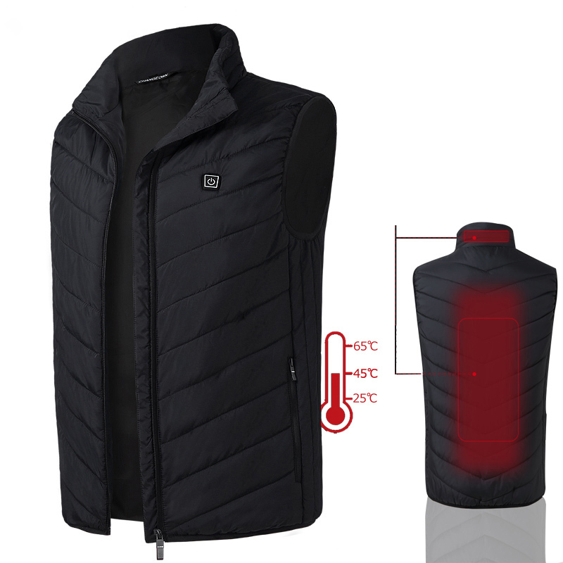 2021 New Jacket Coat Smart Usb Charging Vest Male Solid Heating Cotton Vests Winter Warm Men Clothing Zipper Size 4xl Pkzg, Black
2021 New Jacket Coat Smart Usb Charging Vest Male Solid Heating Cotton Vests Winter Warm Men Clothing Zipper Size 4xl Pkzg, Black