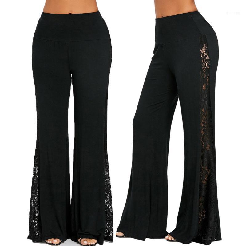 New Women Wide Leg Pants Loose Leggings Trousers High Waist Lace Insert Pants Casual Leggings Pantalon1, Black
New Women Wide Leg Pants Loose Leggings Trousers High Waist Lace Insert Pants Casual Leggings Pantalon1, Black