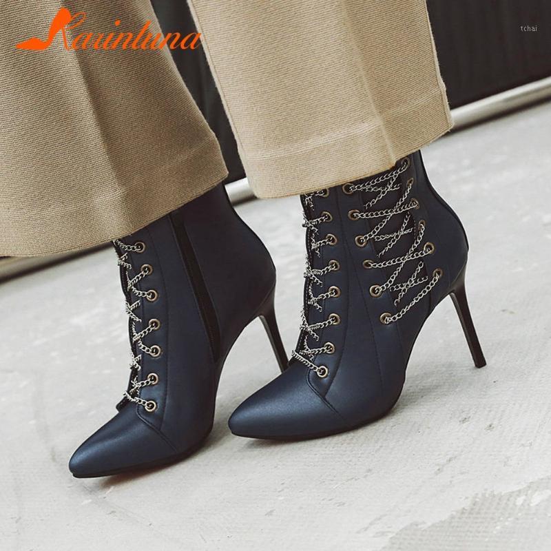 Karin 2020 New Fashion Plus Size 50 Pointed Toe Ankle Boots Woman Shoes Zip Up Lace Up Thin High Heels Office Lady Boots1, Black
Karin 2020 New Fashion Plus Size 50 Pointed Toe Ankle Boots Woman Shoes Zip Up Lace Up Thin High Heels Office Lady Boots1, Black