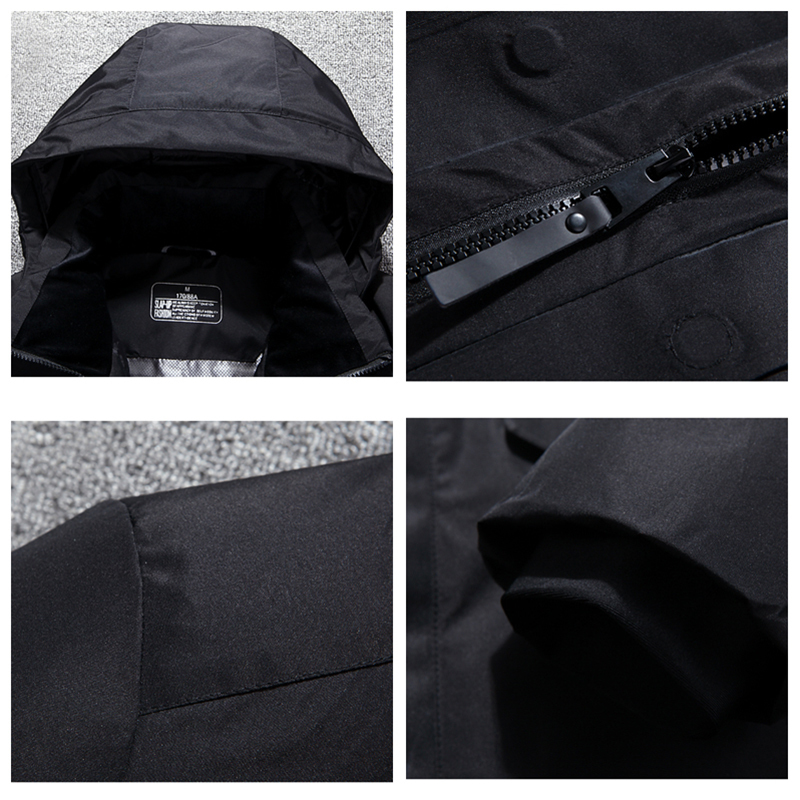 Long Down Jacket Men Top Quality Thick Winter NEW Hat Detached Warm Parka Waterproof Windproof -30 degrees 3073 201103