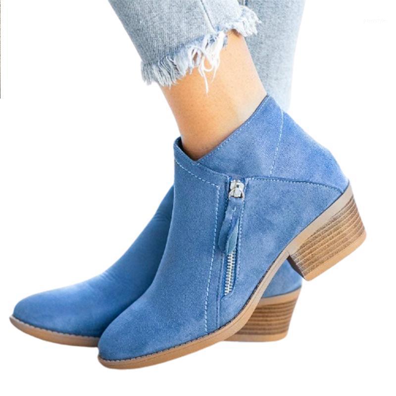 Women's Ankle Boots Flock Leather Ladies Retro Low Heels Zipper Female Platform Plus Size Women Anti Slip Pointed Toe Shoes1, Black
Women's Ankle Boots Flock Leather Ladies Retro Low Heels Zipper Female Platform Plus Size Women Anti Slip Pointed Toe Shoes1, Black