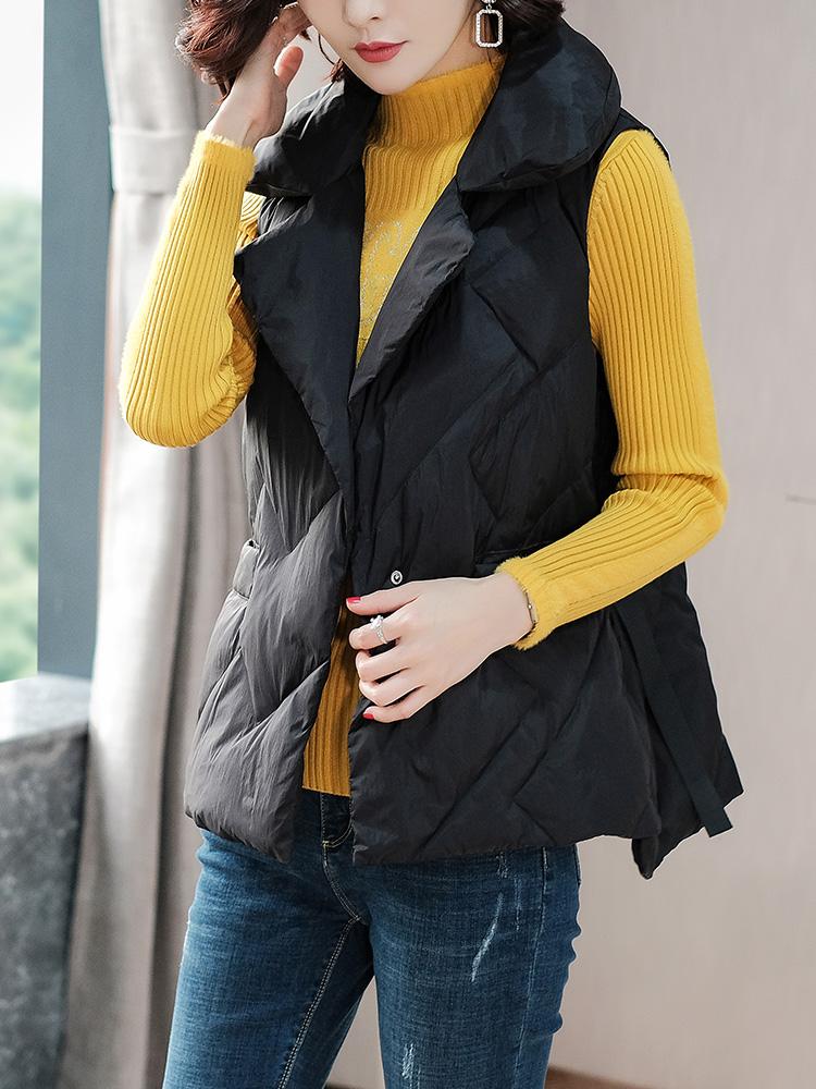 White down jacket vest short vest thin 2020 new autumn and cotton waistcoat outside Korean style coat, Down a little bigger
White down jacket vest short vest thin 2020 new autumn and cotton waistcoat outside Korean style coat, Down a little bigger