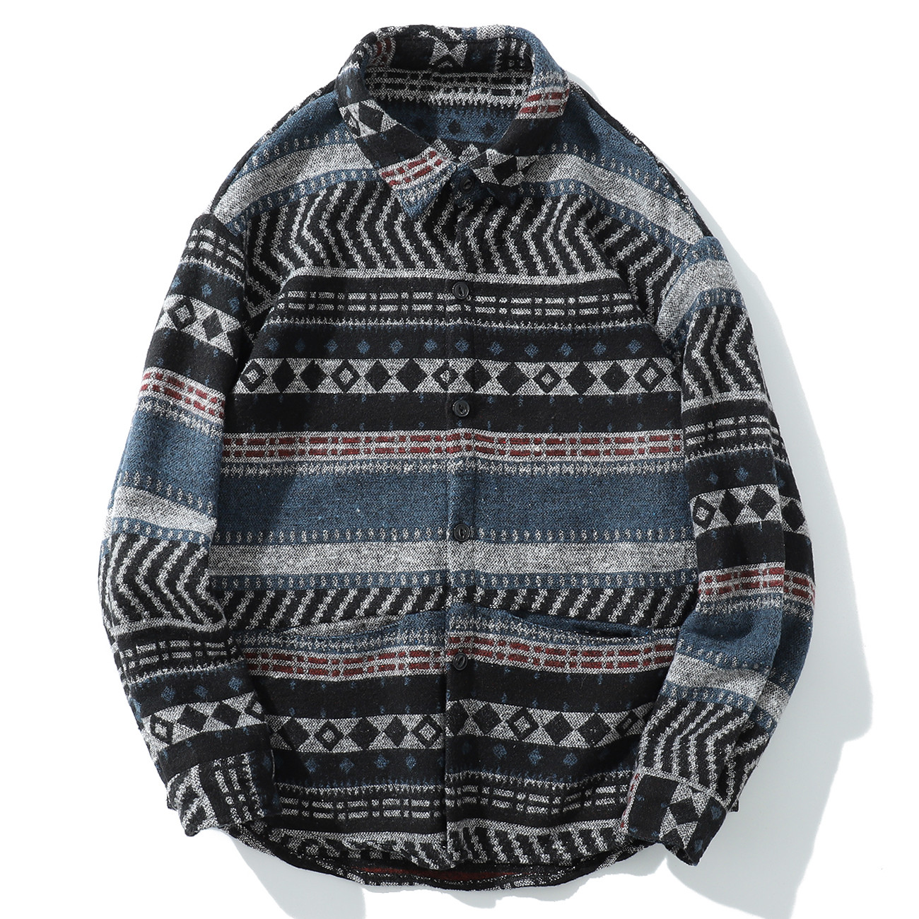 2021 New Geometric Striped Long Sleeve Shirts Men Hip Hop Streetwear Snap Button Autumn Cotton Tops Harajuku Casual Knitted Shirt Nqh4, Gray
2021 New Geometric Striped Long Sleeve Shirts Men Hip Hop Streetwear Snap Button Autumn Cotton Tops Harajuku Casual Knitted Shirt Nqh4, Gray