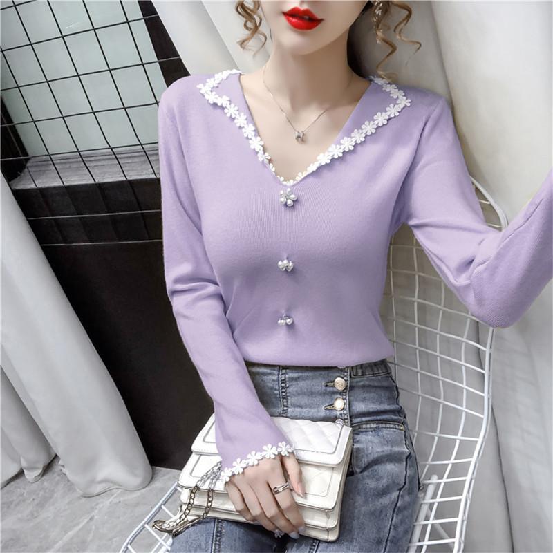 Autumn Winter Women V-Neck Knitted Pullovers Floral Patchwork Sweater Ladies Long Sleeve Beading Knitwear Short BottomTops A2020, Black
Autumn Winter Women V-Neck Knitted Pullovers Floral Patchwork Sweater Ladies Long Sleeve Beading Knitwear Short BottomTops A2020, Black