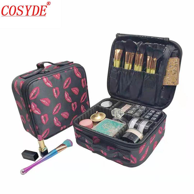 Female Brand Cosmetic Case High Quality Professional Empty Makeup Organizer Portable Travel Storage Box Women Makeup Suitcases, Black
Female Brand Cosmetic Case High Quality Professional Empty Makeup Organizer Portable Travel Storage Box Women Makeup Suitcases, Black