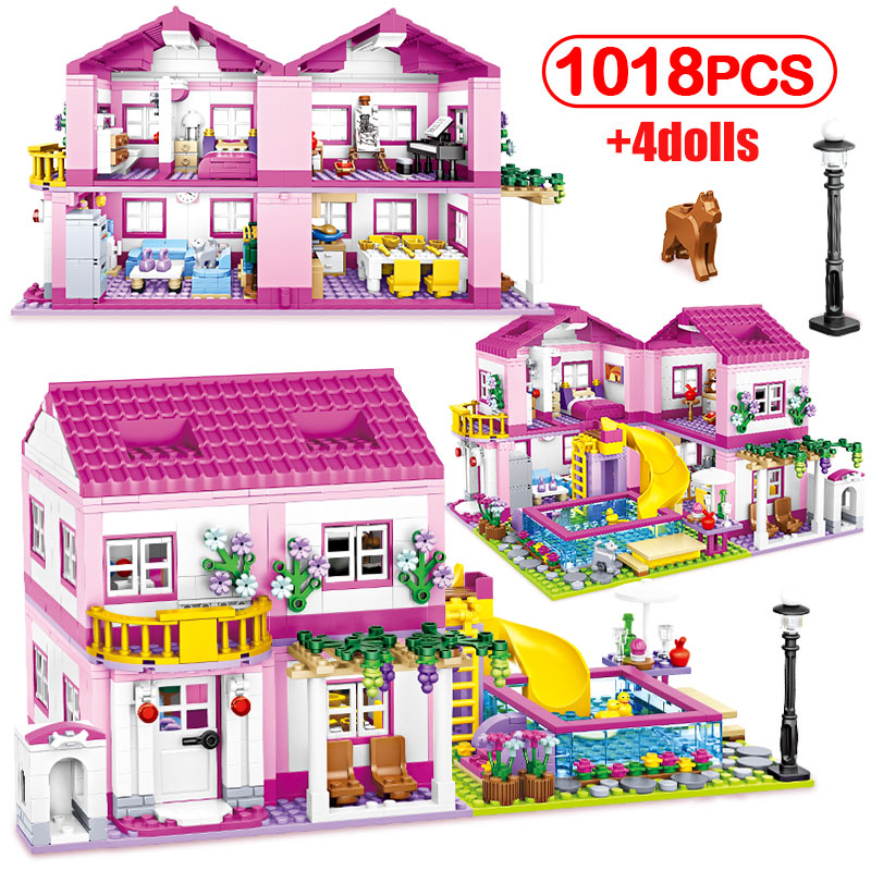 Lepins City Building Blocks Romantic Summer Double-storey House Slide Swimming Pool Villa Architecture Friend Figures Bricks Girl Toys
Lepins City Building Blocks Romantic Summer Double-storey House Slide Swimming Pool Villa Architecture Friend Figures Bricks Girl Toys