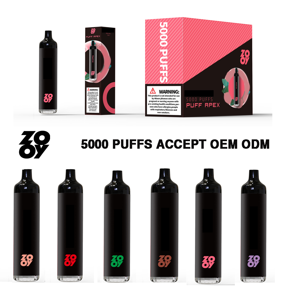 Authentic Electronic Cigarette ZOOY puff Disposable Vape Pen 800/1600/2000/5000puffs Pre-Filled 12ML Capacity With 550MHA Rechargeable battery Mesh Coil vaporizer
Authentic Electronic Cigarette ZOOY puff Disposable Vape Pen 800/1600/2000/5000puffs Pre-Filled 12ML Capacity With 550MHA Rechargeable battery Mesh Coil vaporizer