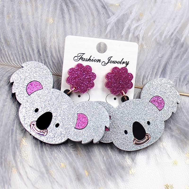 Qigo Glitter Acrylic Women Drop Earrings Prsonality Fashion Animal Jewelry Koala Dangle Earrings For Girls
Qigo Glitter Acrylic Women Drop Earrings Prsonality Fashion Animal Jewelry Koala Dangle Earrings For Girls