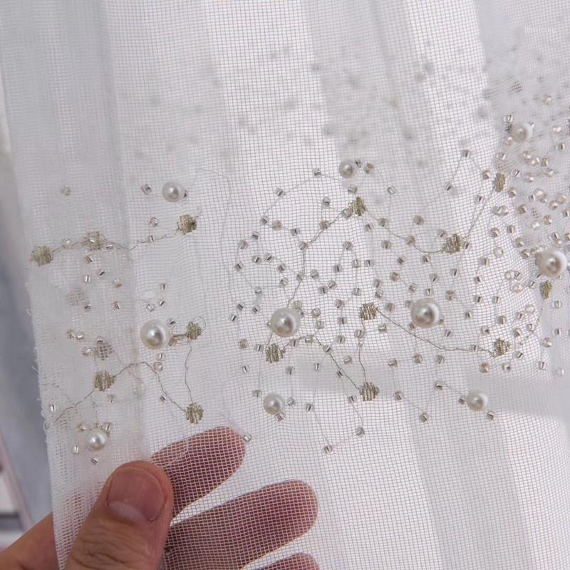 White Pearl Embroidered Tulle Curtain For Living Room White Grey Organza Fabric Luxury Beads Balcony Window Tenda JS262C1, Tulle 02
White Pearl Embroidered Tulle Curtain For Living Room White Grey Organza Fabric Luxury Beads Balcony Window Tenda JS262C1, Tulle 02