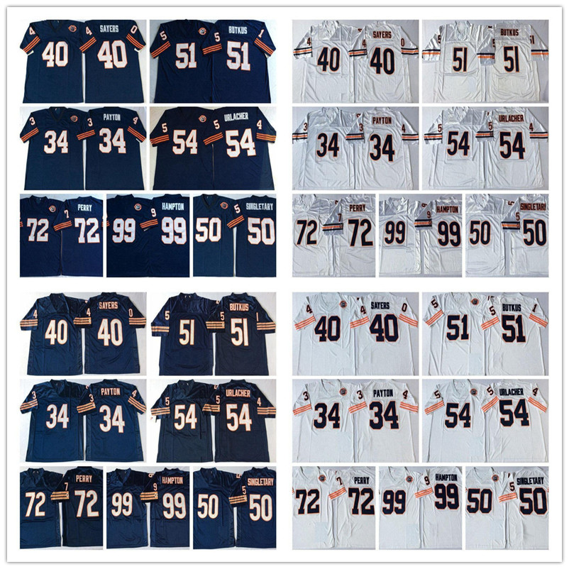 NCAA Men Vintage Top #34 Walter Payton Jersey 72 William Perry 50 Mike Singletary 51 Butkus 99 Dan Hampton Mens Football Jerseys
NCAA Men Vintage Top #34 Walter Payton Jersey 72 William Perry 50 Mike Singletary 51 Butkus 99 Dan Hampton Mens Football Jerseys