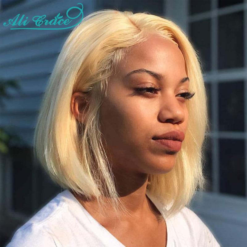Blonde 613 Lace Front Wig 150% Density Brazilian Blunt Cut Bob 13x6 Lace Front Human Hair Wigs Ali Grace Straight 613 Bob Wig, As pic
Blonde 613 Lace Front Wig 150% Density Brazilian Blunt Cut Bob 13x6 Lace Front Human Hair Wigs Ali Grace Straight 613 Bob Wig, As pic